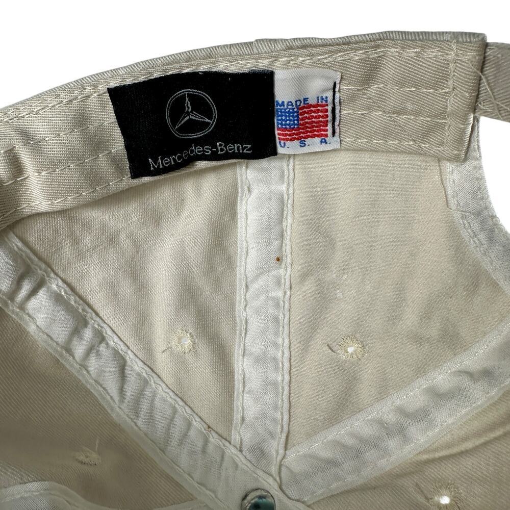 Mercedes Benz Khaki Tan Baseball Hat Cap Adjustable Made in USA - Picture 5 of 13